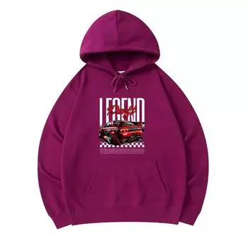 300 г/м Мужские хлопковые толстовки с капюшоном Legend Drift Urban Streetwear Print Premium Cotton Sweatshirt XS армия зеленый