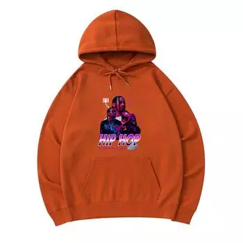 300 г/м Мужские хлопковые толстовки с капюшоном с принтом хип-хоп Премиум Хлопковая толстовка XS армия зеленый