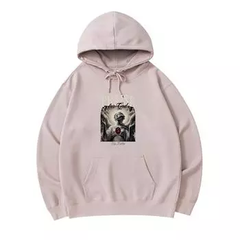 300 г/м Мужские хлопковые толстовки с капюшоном в уличном стиле с принтом ангела Премиум Хлопковая толстовка XS армия зеленый