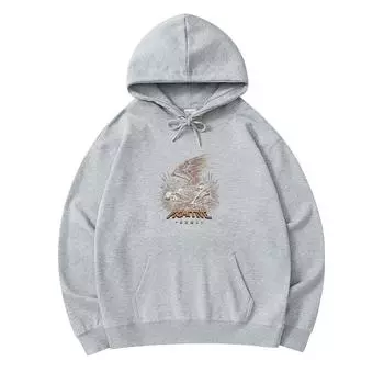 300 г/м Мужские хлопковые толстовки с капюшоном с принтом Primitive, толстовка из премиального хлопка XS армия зеленый