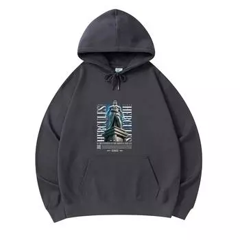 300 г/м Мужские хлопковые толстовки с капюшоном Hercules Print Премиум Хлопковая толстовка XS армия зеленый