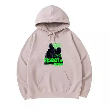 300 г/м Мужские хлопковые толстовки с капюшоном Street King Print Премиум Хлопковая толстовка XS армия зеленый