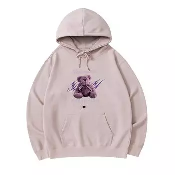 300 г/м Мужские хлопковые толстовки с капюшоном с принтом плюшевого медведя Премиум Хлопковая толстовка XS армия зеленый