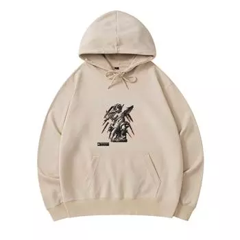 300 г/м Мужские хлопковые толстовки с капюшоном с принтом «Ruined Print» Премиум-хлопковая толстовка XS армия зеленый