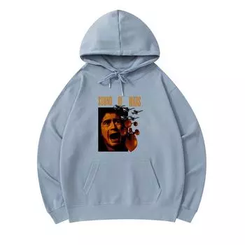 300 г/м Мужские хлопковые толстовки с капюшоном Классический принт Rider Премиум Хлопковая толстовка XS армия зеленый