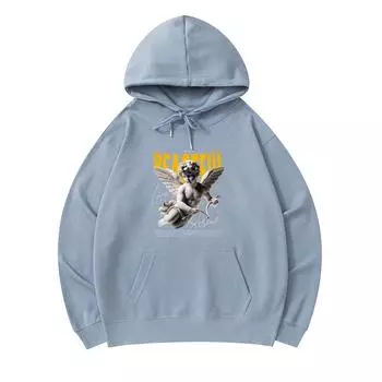 300 г/м Мужские хлопковые толстовки с капюшоном Cupid Peaceful Print Премиум хлопковая толстовка XS армия зеленый