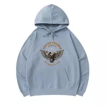 300 г/м Мужские хлопковые толстовки с капюшоном Custom Engines Motorcycles 1984 Print Premium Cotton Sweatshirt XS армия зеленый