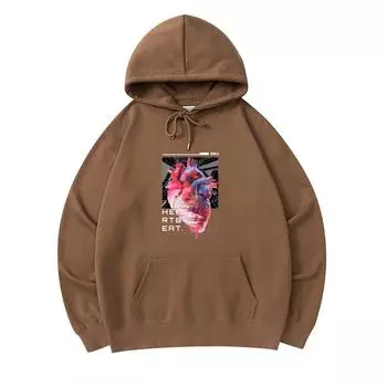 300 г/м Мужские хлопковые толстовки с капюшоном Футуристическая уличная графика Принт Премиум Хлопковая толстовка XS армия зеленый