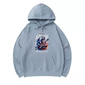 300 г/м Мужские хлопковые толстовки с капюшоном Contract With The Devil Print Премиум хлопковая толстовка XS армия зеленый