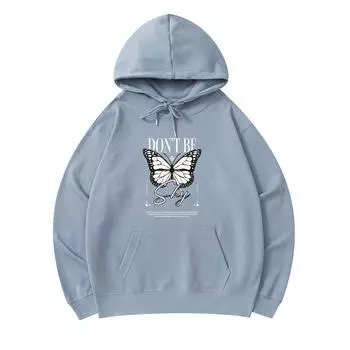 300 г/м Мужские хлопковые толстовки с капюшоном Dont be shy Print Премиум хлопковая толстовка XS армия зеленый