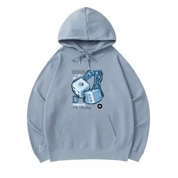 300 г/м Мужские хлопковые толстовки с капюшоном Dice Streetwear с винтажным графическим принтом Премиум Хлопковая толстовка XS армия зеленый