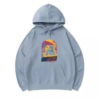 300 г/м Мужские хлопковые толстовки с капюшоном Dirt Bike Daydreams Print Премиум хлопковая толстовка XS армия зеленый