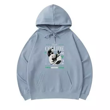 300 г/м Мужские хлопковые толстовки с капюшоном Collide Print Премиум Хлопковая толстовка XS армия зеленый