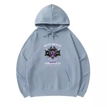 300 г/м Мужские хлопковые толстовки с капюшоном Cerberus Hell Hound Streetwear Темный эстетический принт Премиум хлопковая толстовка XS армия зеленый