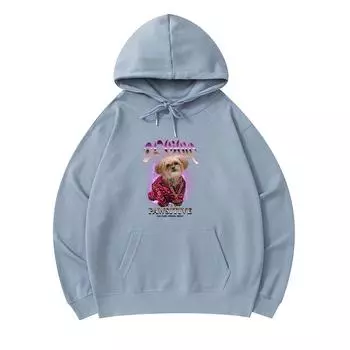 300 г/м Мужские хлопковые толстовки с капюшоном Doggo Stay Pawsitive Print Премиум Хлопковая толстовка XS армия зеленый