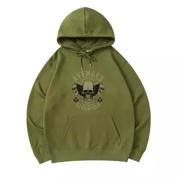 300 GSM Men s Cotton Hoodies AVENGED SEVENFOLD Print Premium Cotton Sweatshirt XS армия зеленый
