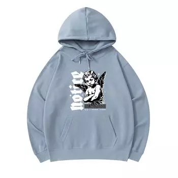 300 GSM Men s Cotton Hoodies Cupid Notice Print Premium Cotton Sweatshirt XS армия зеленый