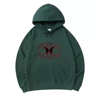300 GSM Men s Cotton Hoodies dreamland reflexion Print Premium Cotton Sweatshirt XS армия зеленый