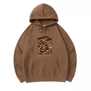 300 GSM Men s Cotton Hoodies Drift or Die Print Premium Cotton Sweatshirt XS армия зеленый