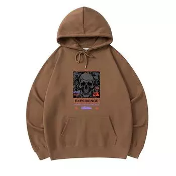 300 GSM Men s Cotton Hoodies Experience Streetwear Print Premium Cotton Sweatshirt XS армия зеленый