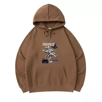 300 GSM Men s Cotton Hoodies Feeling Amusement Print Premium Cotton Sweatshirt XS армия зеленый