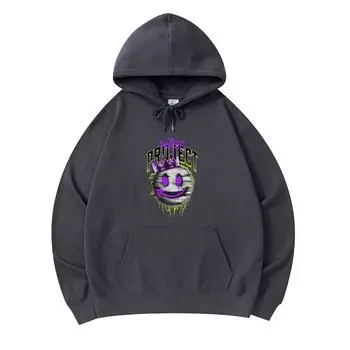 300 GSM Men s Cotton Hoodies Glitch Project Print Premium Cotton Sweatshirt XS армия зеленый