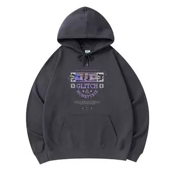 300 GSM Men s Cotton Hoodies Glitch In The Moneytrix Print Premium Cotton Sweatshirt XS армия зеленый