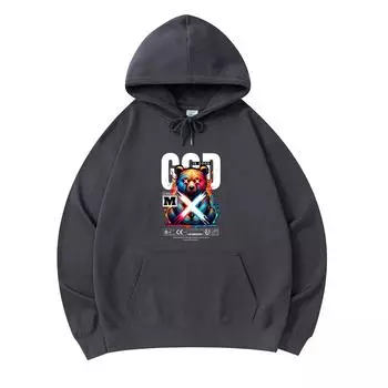 300 GSM Men s Cotton Hoodies God Is Good Print Premium Cotton Sweatshirt XS армия зеленый