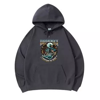 300 GSM Men s Cotton Hoodies Hardknock Legacy Print Premium Cotton Sweatshirt XS армия зеленый