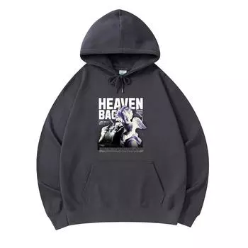 300 GSM Men s Cotton Hoodies Heaven Bag Print Premium Cotton Sweatshirt XS армия зеленый