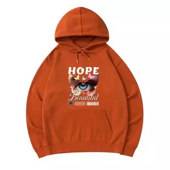 300 GSM Men s Cotton Hoodies Hope Beautiful Print Premium Cotton Sweatshirt XS армия зеленый