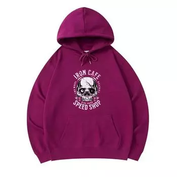 300 GSM Men s Cotton Hoodies IRON CAFE RIDE HARD Print Premium Cotton Sweatshirt XS армия зеленый