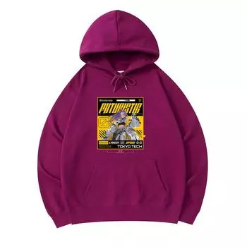 300 GSM Men s Cotton Hoodies Lady Futuristic Print Premium Cotton Sweatshirt XS армия зеленый