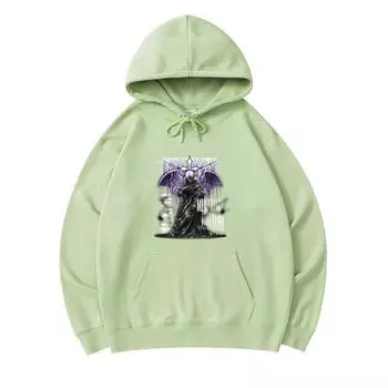 300 GSM Men s Cotton Hoodies Mentality Print Premium Cotton Sweatshirt XS армия зеленый