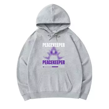 300 GSM Men s Cotton Hoodies Peacekeeper Print Premium Cotton Sweatshirt XS армия зеленый