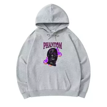 300 GSM Men s Cotton Hoodies Phantom Print Premium Cotton Sweatshirt XS армия зеленый