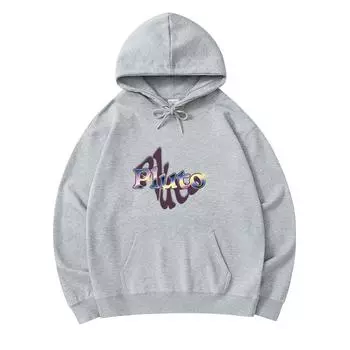 300 GSM Men s Cotton Hoodies Pluto Print Premium Cotton Sweatshirt XS армия зеленый