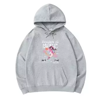 300 GSM Men s Cotton Hoodies Power in Magic Print Premium Cotton Sweatshirt XS армия зеленый