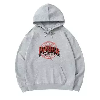 300 GSM Men s Cotton Hoodies Power Brands Print Premium Cotton Sweatshirt XS армия зеленый