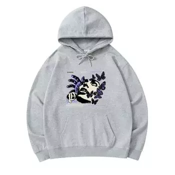 300 GSM Men s Cotton Hoodies Praise Print Premium Cotton Sweatshirt XS армия зеленый