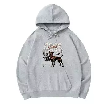 300 GSM Men s Cotton Hoodies Rage Against System Print Premium Cotton Sweatshirt XS армия зеленый