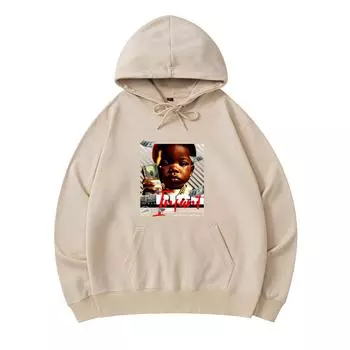 300 GSM Men s Cotton Hoodies Rich Infant Print Premium Cotton Sweatshirt XS армия зеленый