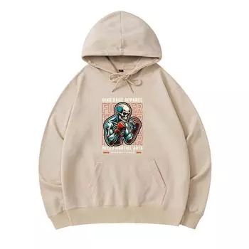 300 GSM Men s Cotton Hoodies Ring Rage Apparel Print Premium Cotton Sweatshirt XS армия зеленый