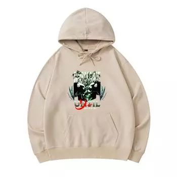 300 GSM Men s Cotton Hoodies Romance Until Die Print Premium Cotton Sweatshirt XS армия зеленый