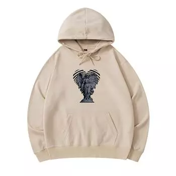 300 GSM Men s Cotton Hoodies Saint Of Love Print Premium Cotton Sweatshirt XS армия зеленый