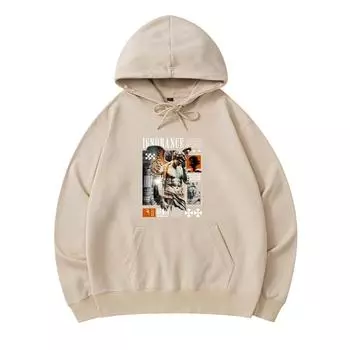 300 GSM Men s Cotton Hoodies Self Ignorance Print Premium Cotton Sweatshirt XS армия зеленый