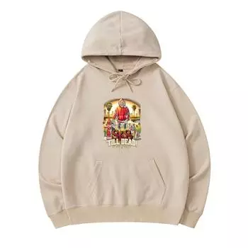 300 GSM Men s Cotton Hoodies Sk8 Till Dead Print Premium Cotton Sweatshirt XS армия зеленый