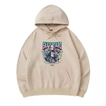 300 GSM Men s Cotton Hoodies Skateboard Print Premium Cotton Sweatshirt XS армия зеленый