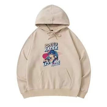 300 GSM Men s Cotton Hoodies Speed Racer Print Premium Cotton Sweatshirt XS армия зеленый