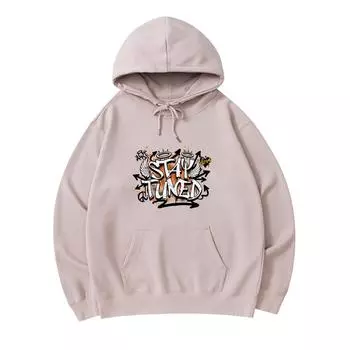 300 GSM Men s Cotton Hoodies Stay Tuned Print Premium Cotton Sweatshirt XS армия зеленый